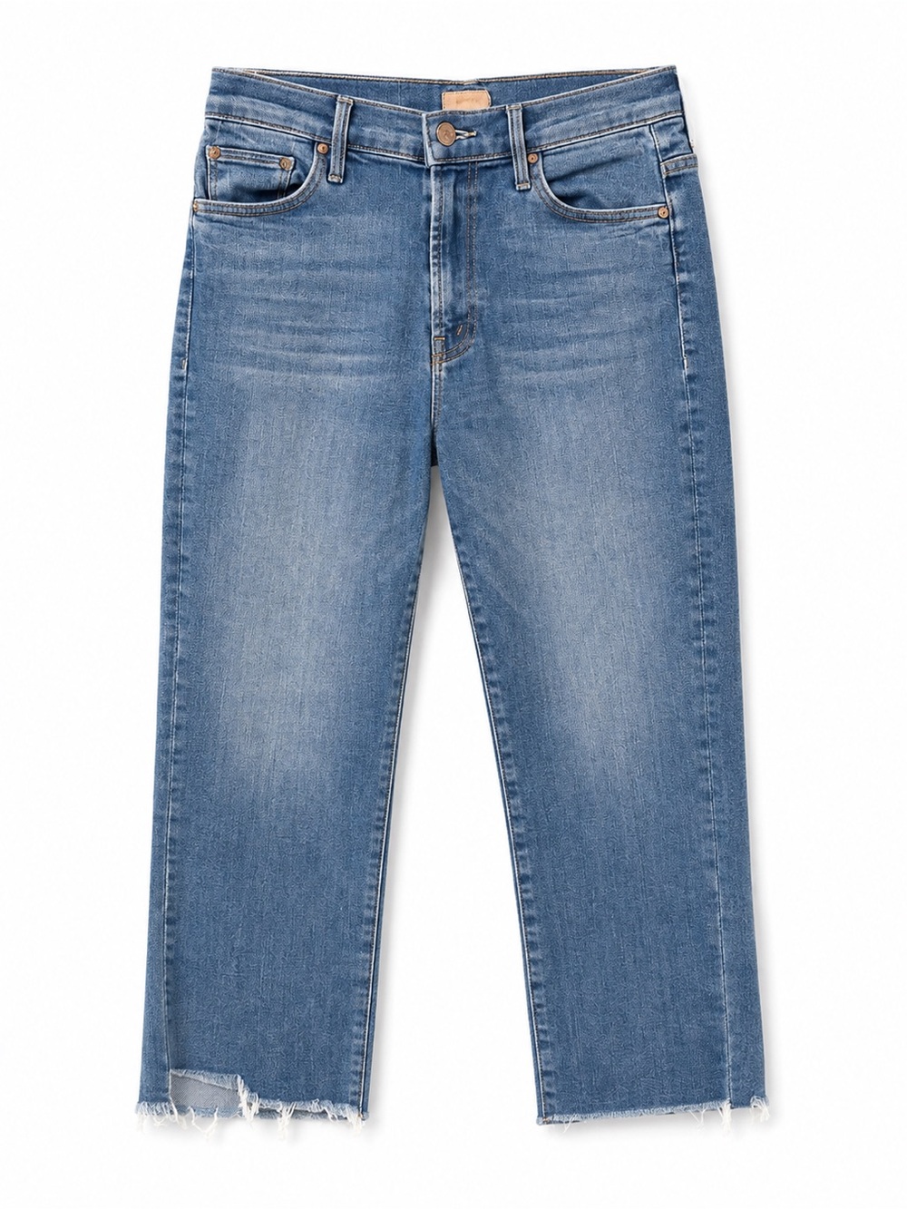 MOTHER The Insider Crop Step Fray Jeans Sweet and Sassy 27 - Picture 2 of 6